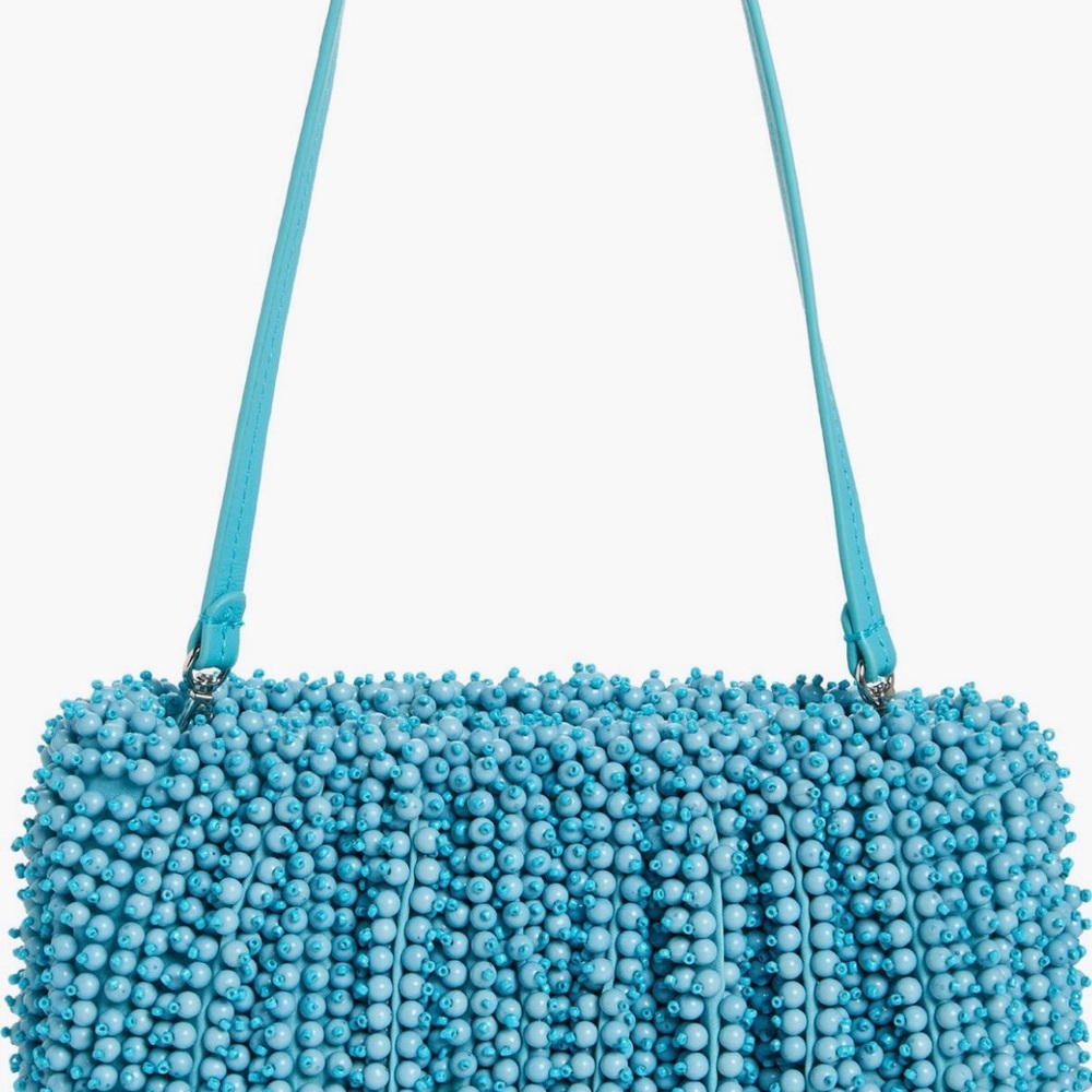 STAUD Bean Beaded Shoulder Bag